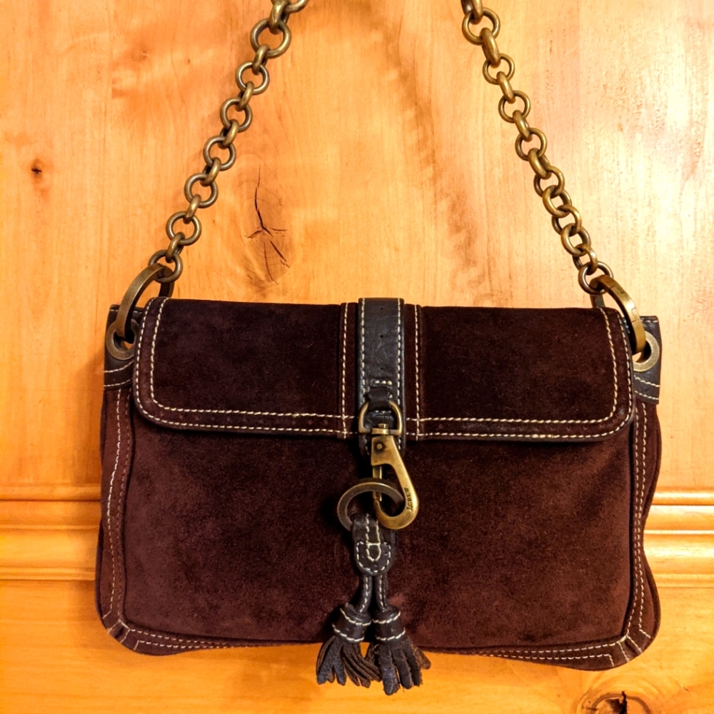 J. Crew Brown Suede Purse